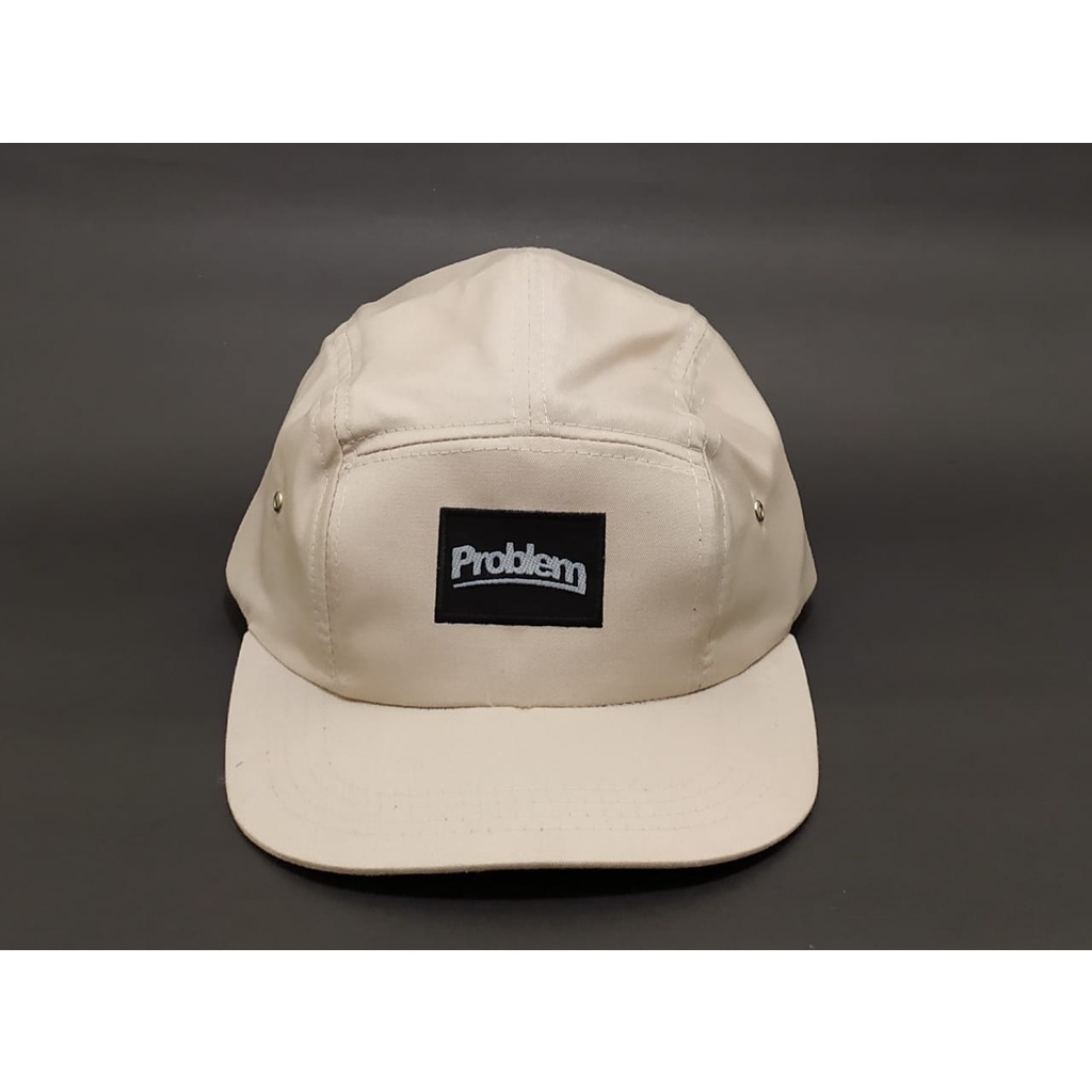 Topi Snapback Bordir PROBLEM Model Lima Panel/Topi Hip-Hop/Topi Distro Terlaris