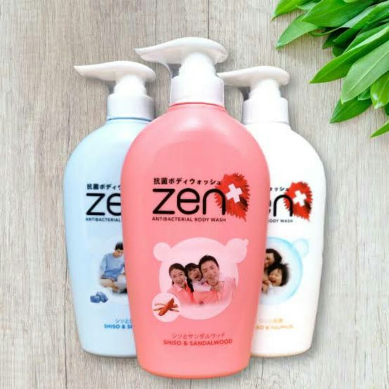 Zen Antibacterial Body Wash Sandalwood 500ml - Sabun Mandi Cair Botol Pompa
