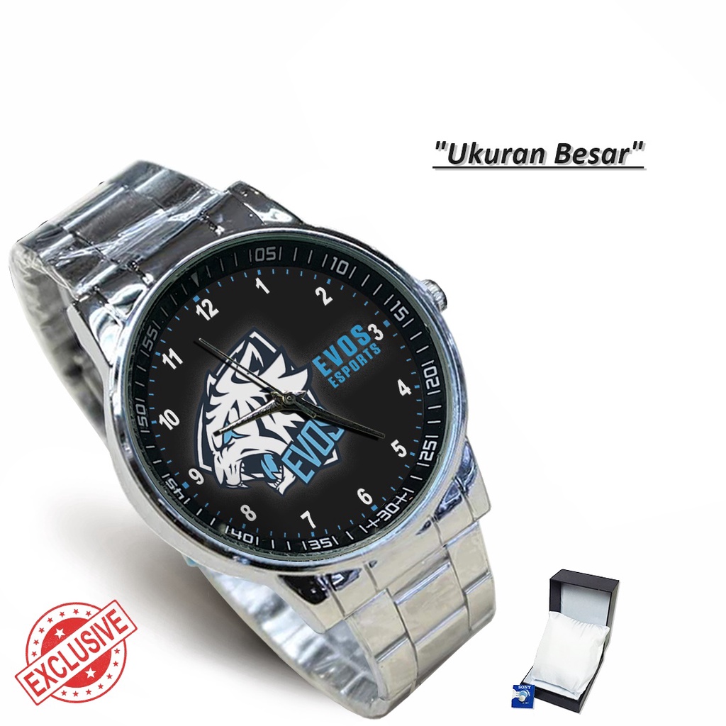 (Exclusive) Jam Tangan Squad EVOS Motif 3 {ML-FF} Rante Couple / Satuan