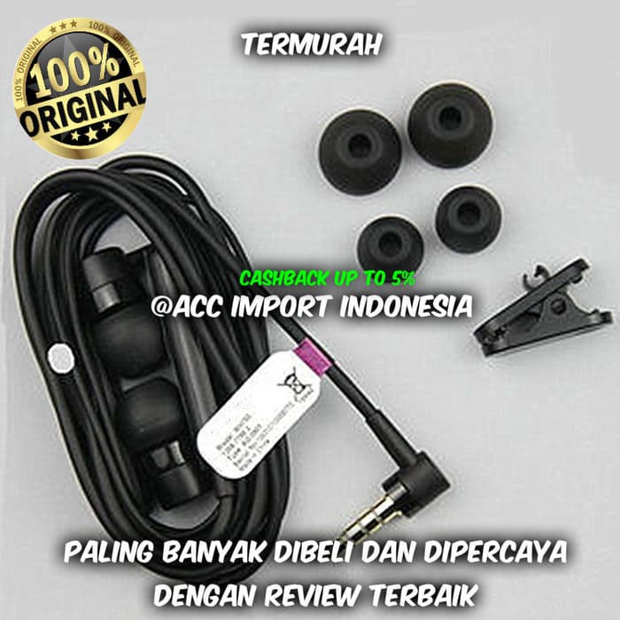 JUAL Headset Handsfree Earphone Sony Xperia MH750 MH-750 Original 100% MURAH