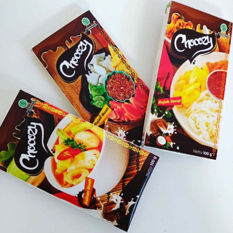 

cokelat rujak/chocozy/rujak buah/rujak serut/asinan buah