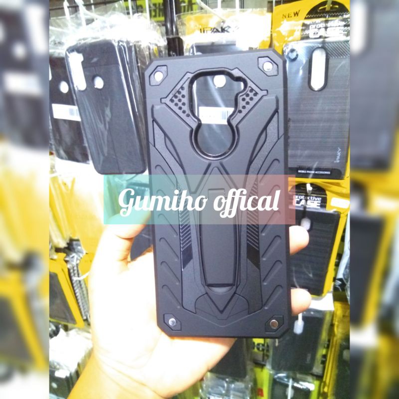 HARD CASE XIAOMI REDMI NOTE 9 BIASA PHANTOM ARMOR STAND CASE REDMI NOTE 9 BIASA TRANSFORMER CASE