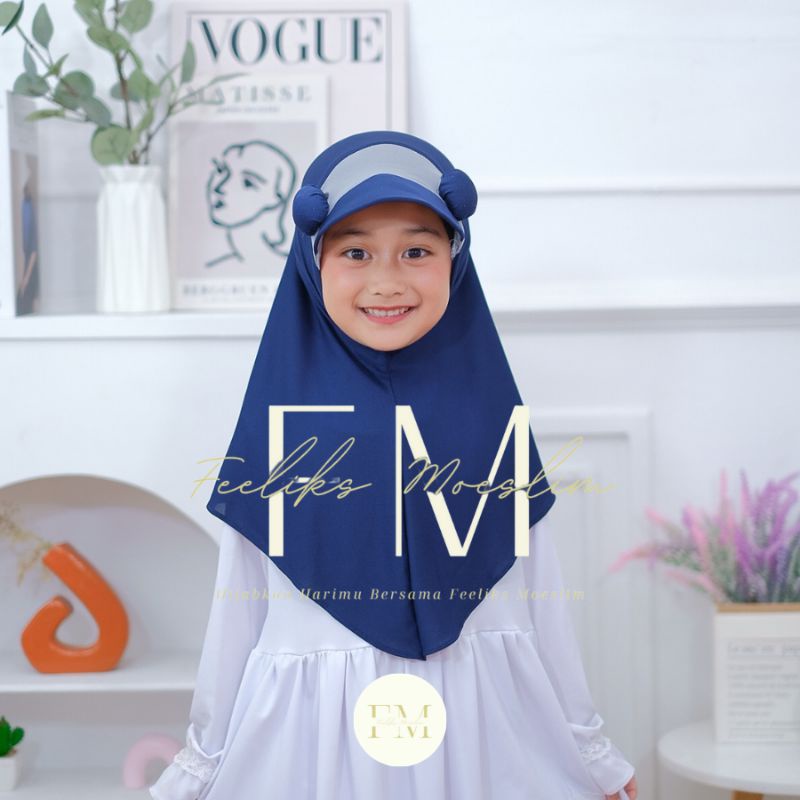 Hijab Anak Jiltop Pompom / Jilbab anak nyaman lucu murah kualitas PREMIUM