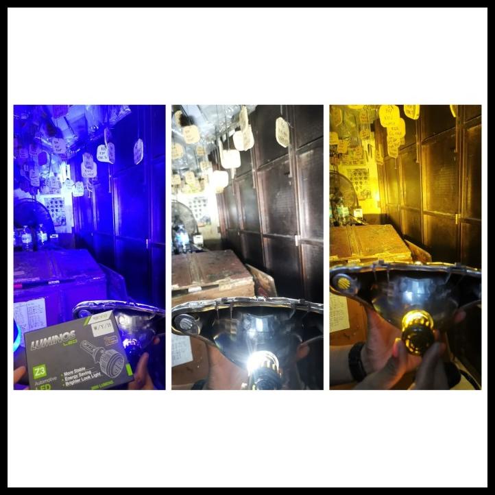 Lampu Depan Led Luminos Z3 3 Warna Universal Matic Bebek Sport