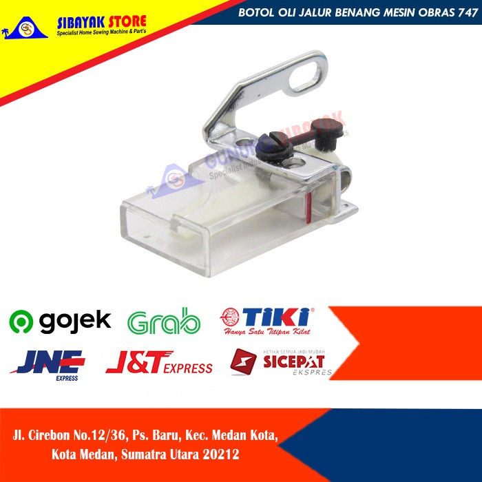 Botol Oli Jalur Benang Mesin Jahit Obras 747 KG12