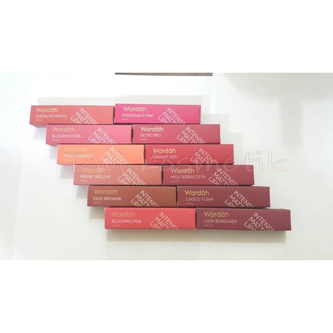 Ready Stock Wardah Intense Matte Lipstik Kecantikan - Aksesoris & Alat Make Up - Set Make Up Brush -