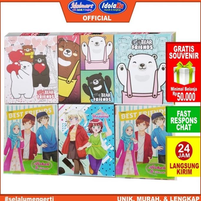 

CODE ID IDOLMART BUKU TULIS KIKY OKEY ISI 58 LEMBAR 10 BUKU BUKU SEKOLAH KIKY /L@