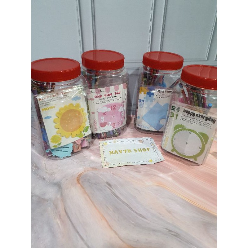 alat tulis dalam toples/paket alat tulis/STUDY SET dalam TOPLES-3