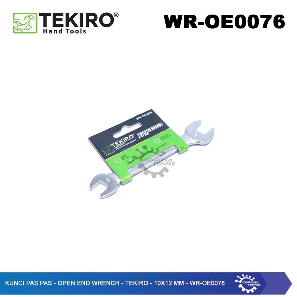 WR-OE0076 - Kunci Pas Pas - Open End Wrench - Tekiro - 10x12 mm