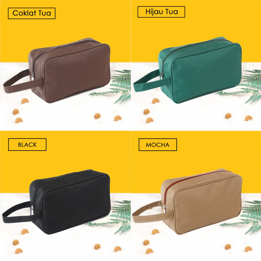 Pouch kosmetik terbaru Travel Organizer Polos Tas make up Waterproof Murah Tas Cosmetic Multifungsi jumbo tempat alat makeup unisex pouch travel besar