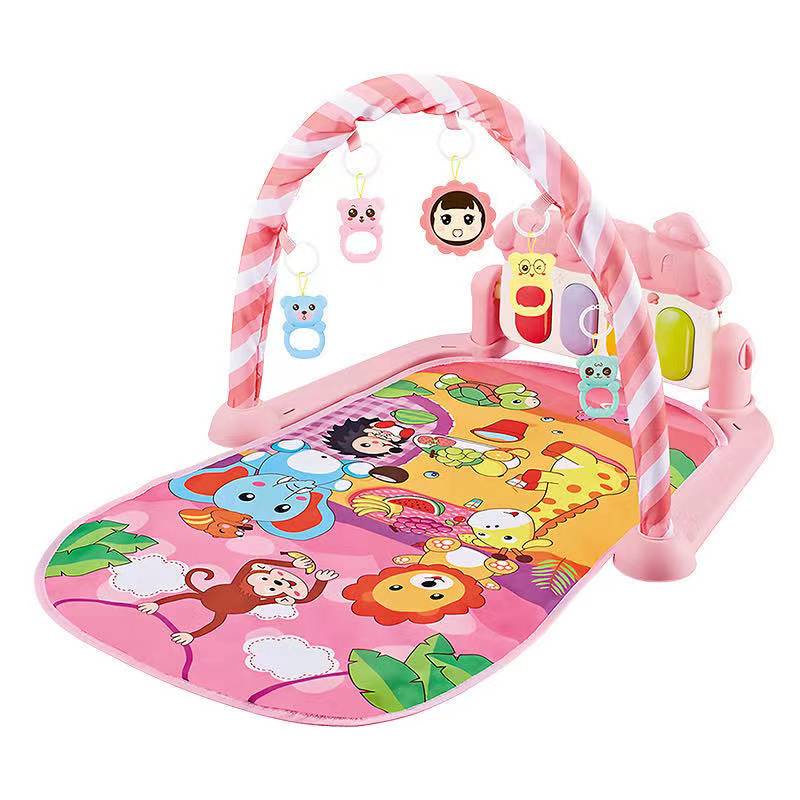 PROHEMAT MIISOO PEDAL PIANO FITNESS RACK Baby Musical Playgym Bayi Kerincingan Baby Gym babygym-927 Pink