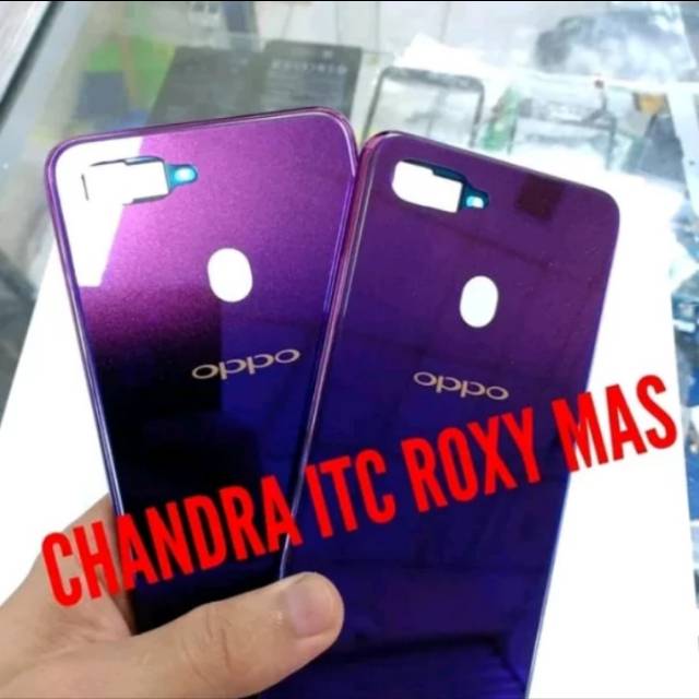 Back cover casing backdoor oppo f9 purple original oppo