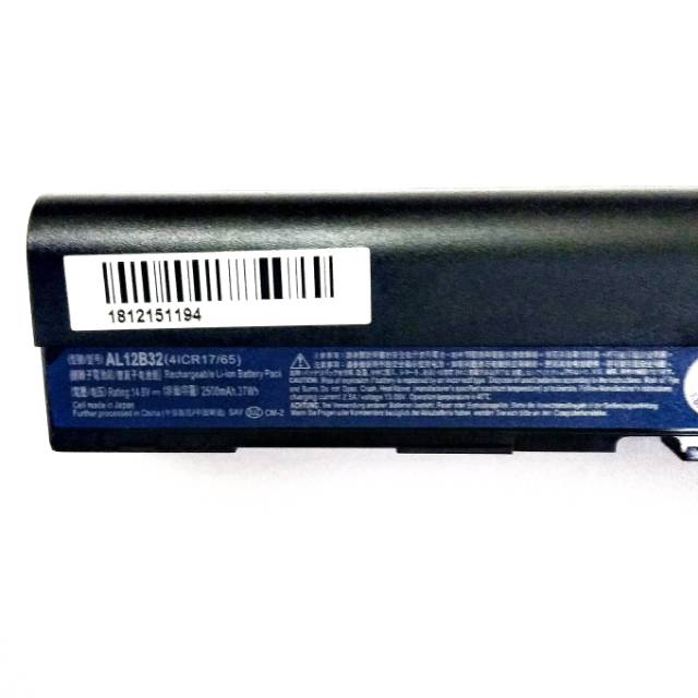 Baterai Original Notebook Acer Aspire One 756 725 AO756 AO725 V5-121 V5-131 V5-171 AL12B32 TEBAL