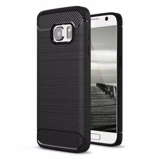 SoftCase Carbon Fiber Samsung Galaxy S7 Flat