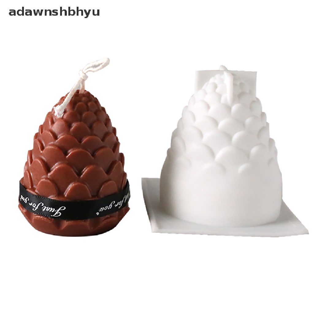 Adawnshbhyu Cetakan Silikon Kerucut Pinus 3D Untuk Membuat Lilin DIY Cetakan Lilin Silicone Wax Mold
