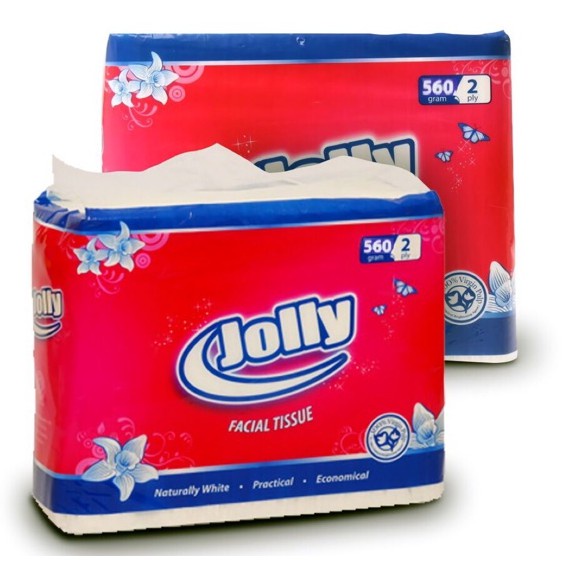 Tissue Jolly 560 Gram - Jolly Tissue Wajah -  Tisu Wajah - Jolly Facial Tissue 560gram