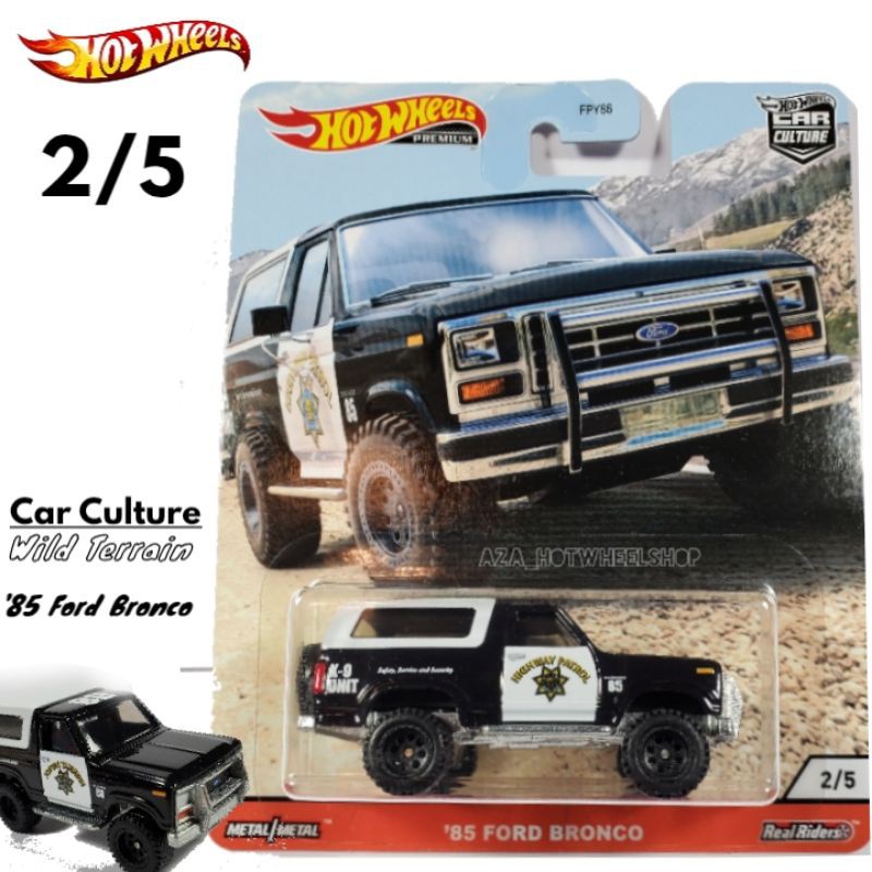 Diecast Hot Wheels 85 FORD BRONCO All Wild Terrain HW Hotwheels Car Culture Mobil Mainan Anak