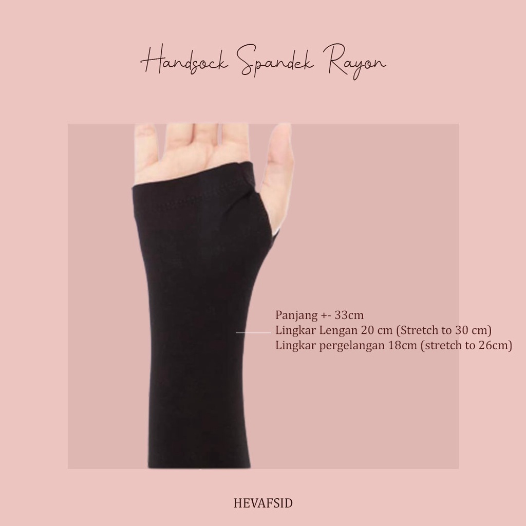 Handsock spandek rayon