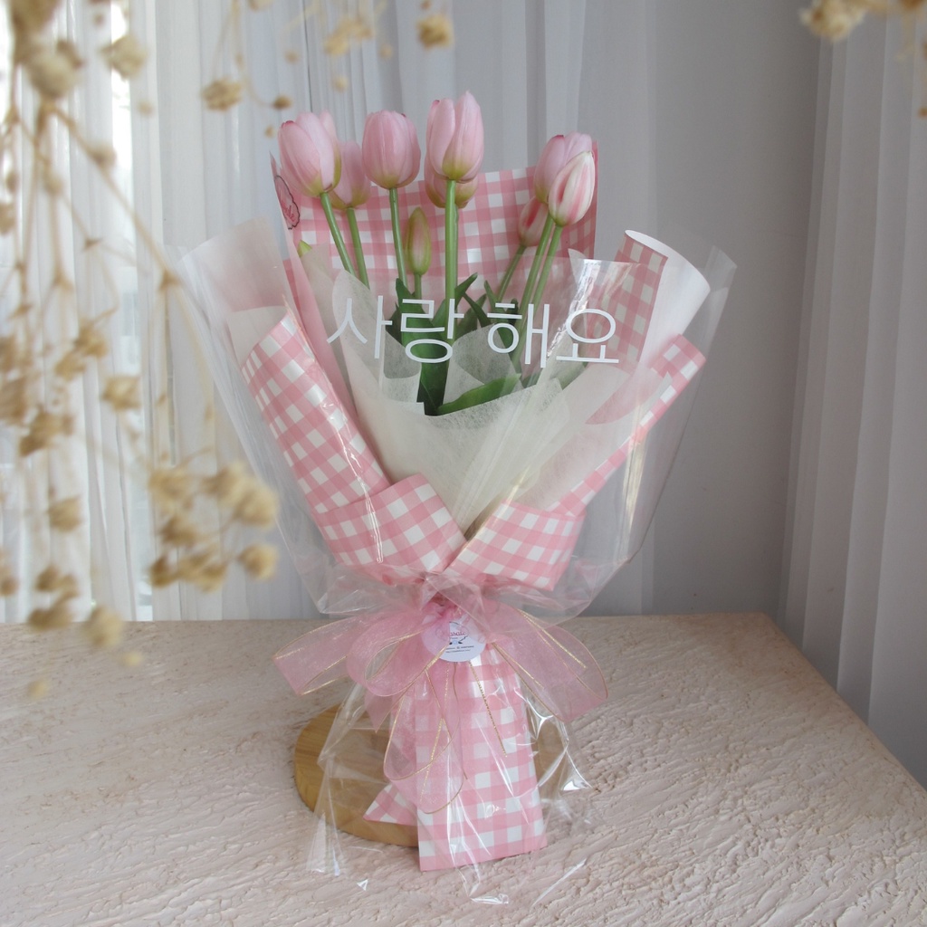BASITA TULIP | hand bouquet | buket bunga artificial