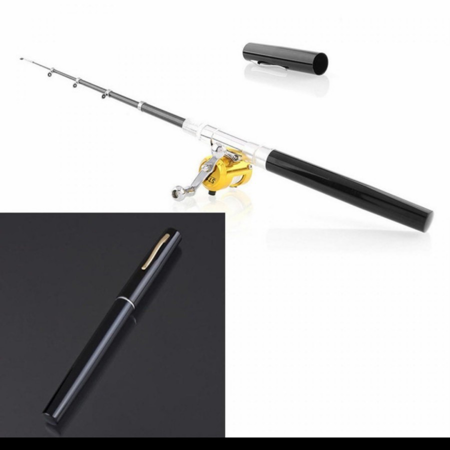 IKILOSHOP Pen Fishing Rod Alat Pancing Pena Set Aksesoris Kail Umpan Reel Hook Ikan Top