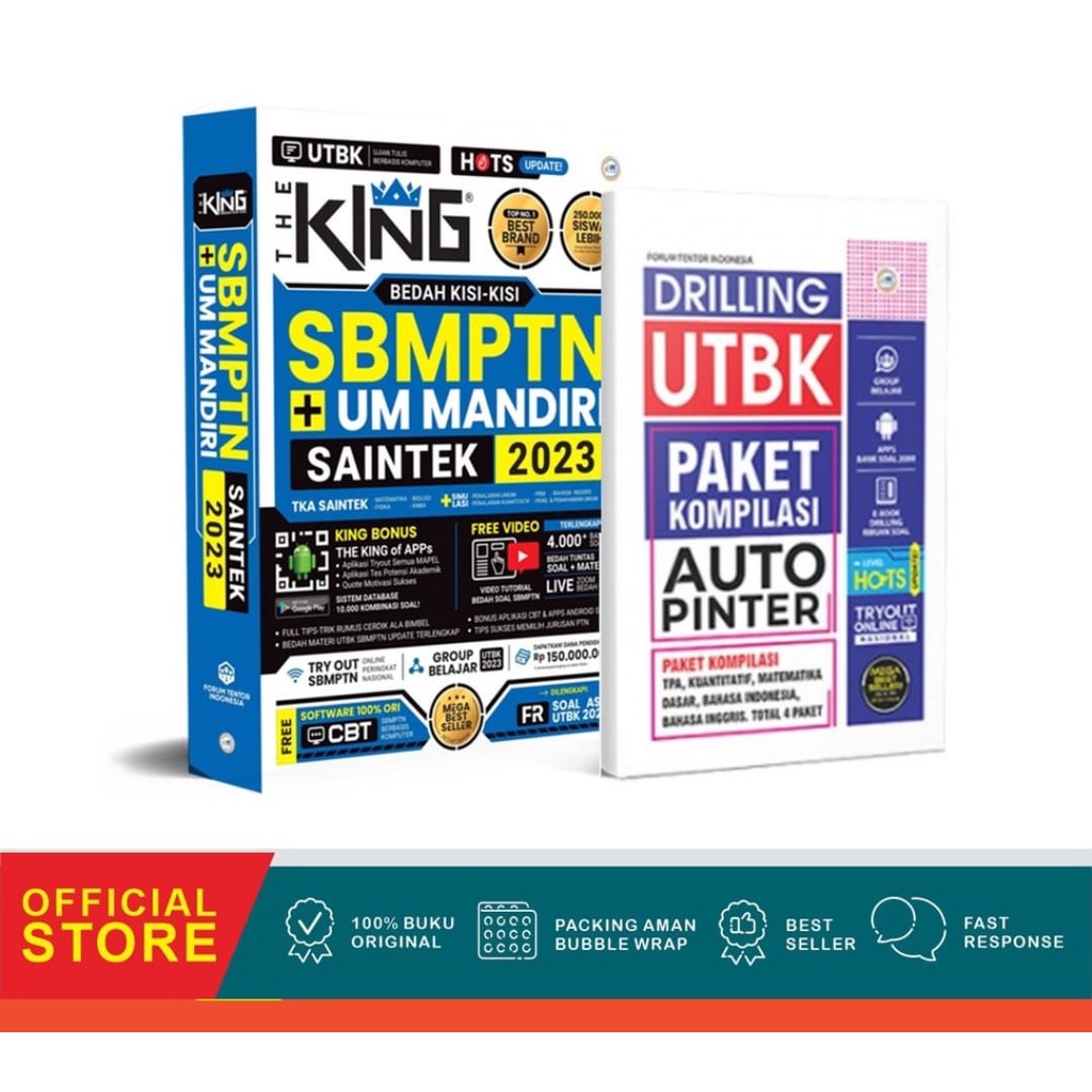 Buku best Seller The King Bedah Kisi-Kisi SBMPTN & UM Mandiri Saintek 2023 (Forum Edukasi)-2