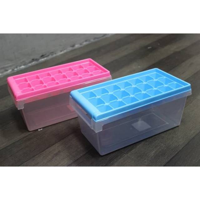LION STAR tempat es batu plus tray cetakan penyimanan wadah ice plastik