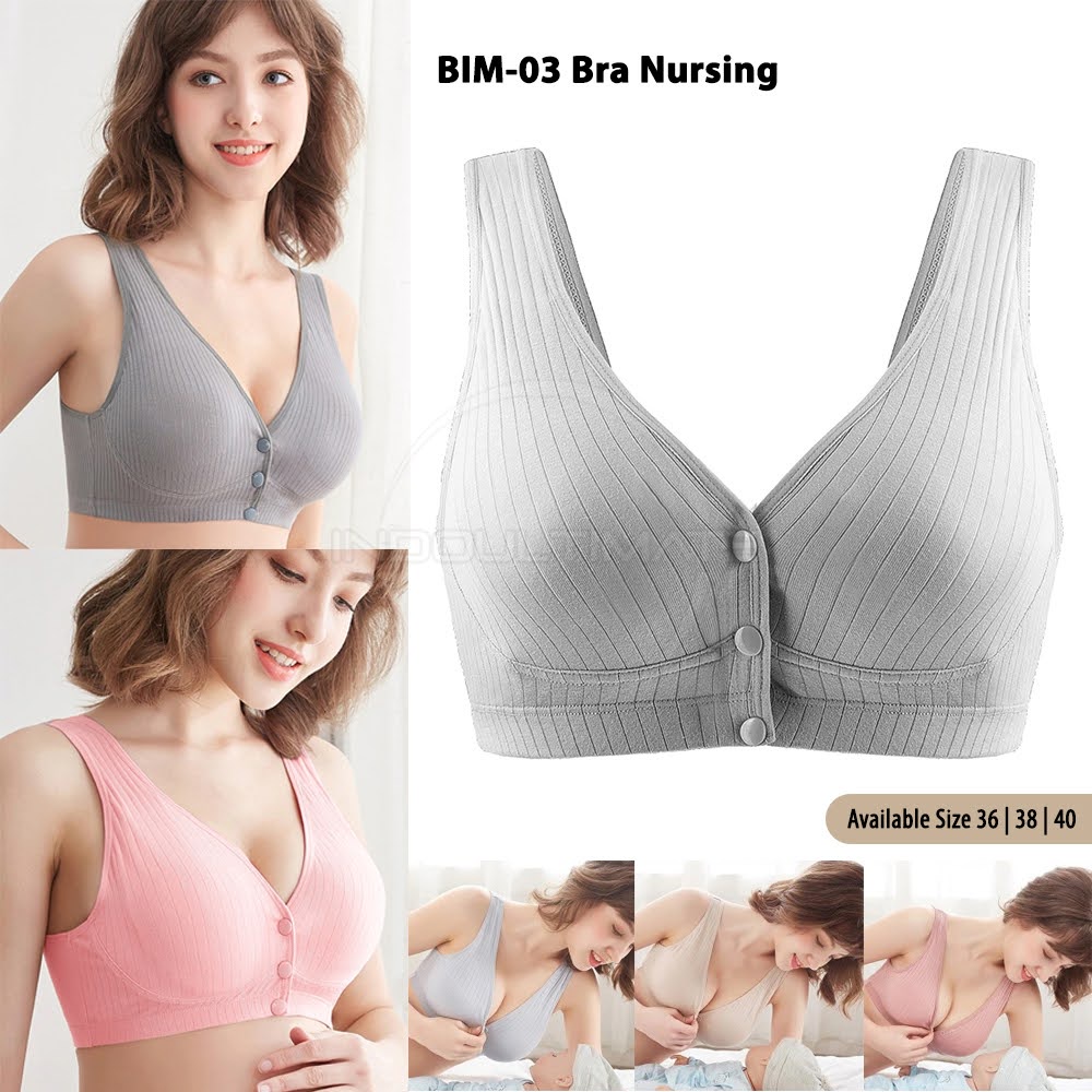 Bra Menyusui Tanpa Kawat BIM-03 Pakaian Dalam Wanita Cewek Perempuan BH Menyusui Spon