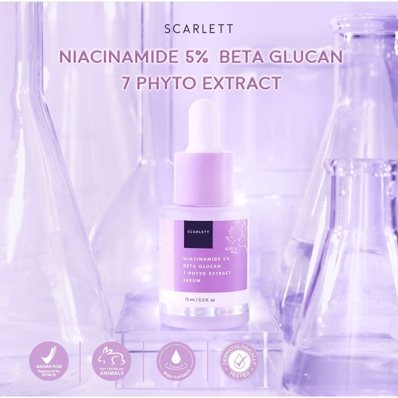 Scarlett Serum Niacinamide 5% with Beta Glucan and 7 Phyto Extract