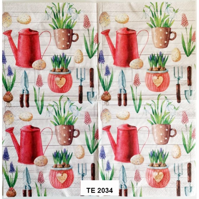 Tisu  Napkin Kerajinan  Decoupage Eropa  33X33 CM TE 2034 TTS