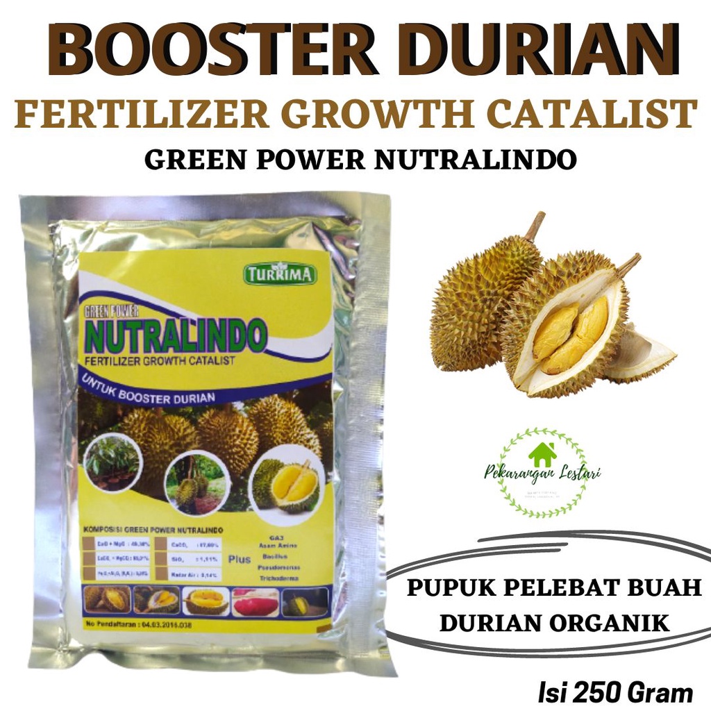 Pupuk Booster Durian Cepat Besar, Pupuk Durian Anti Rontok Bunga Durian, Nutrisi Tanaman Durian Kals