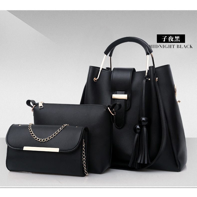 JK 603 TAS WANITA FASHION IMPORT SET 3 IN 1 C8210 Y4015 T205 U889 P8799