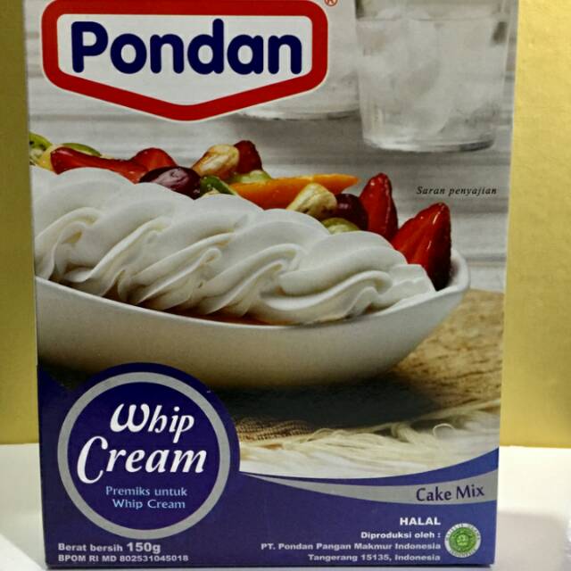 

pondan whipping cream bubuk sachet 100g