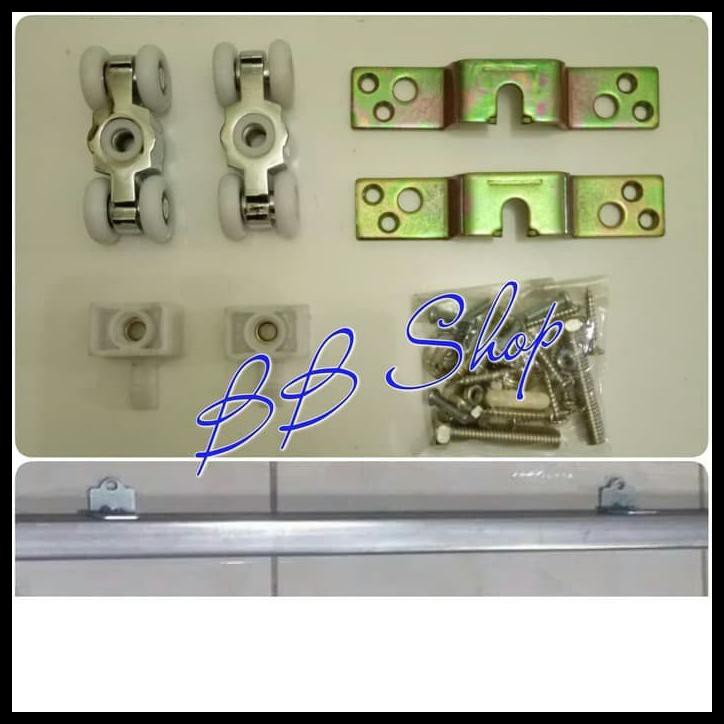 Produk Terbaik - Rel Pintu Geser Rel Sliding Besi / Rel Sliding Geser Pintu J3 180 Cm