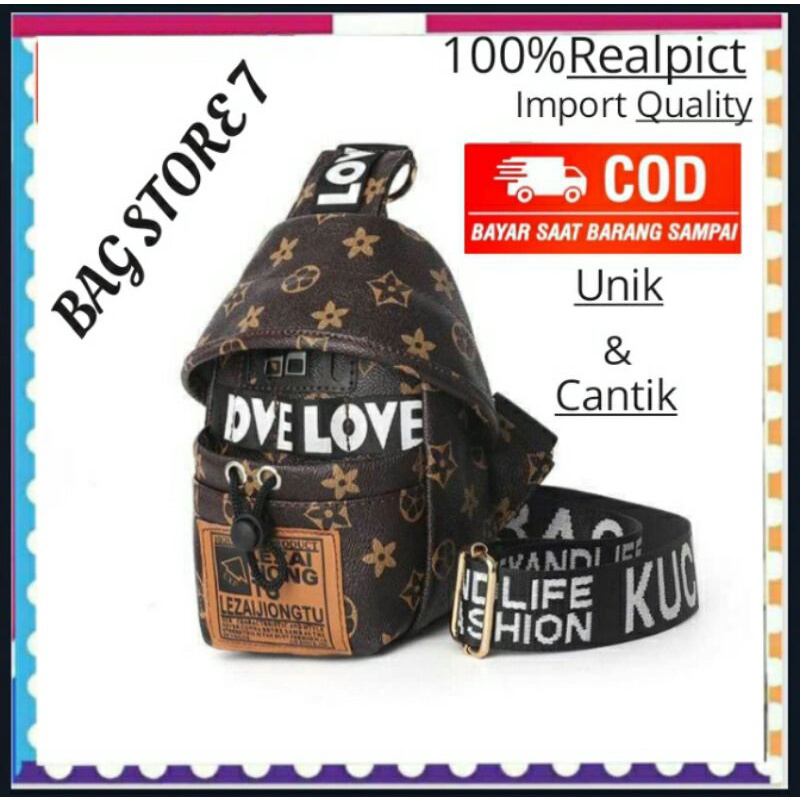 TAS SELEMPANG LUCU WANITA CEWEK REMAJA PEREMPUAN MINI SLING BAG IMPORT BATAM UNIK CANTIK IMUT KECIL 