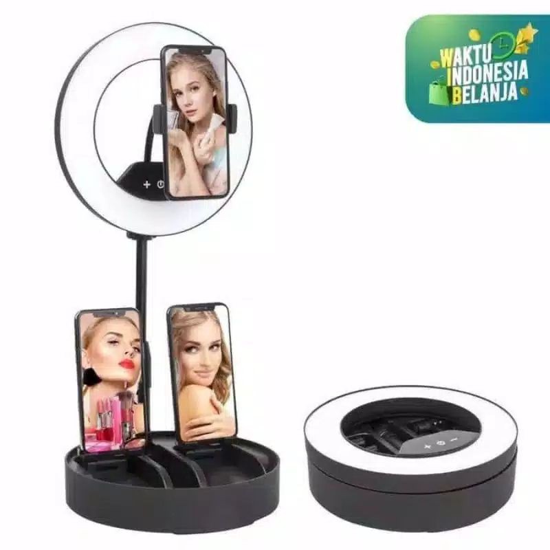 RING LIGHT A7 LIPAT 26CM LED LIFE FILL LIGHT FOLDING K01 TIKTOK SELFIE LIVE