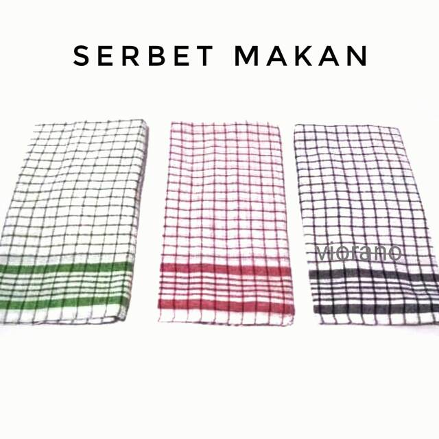 Kain Serbet Lap Piring Motif Kotak-kotak Ukuran Besar Murah Berkualitas / Peralatan Dapur Serbet Kain