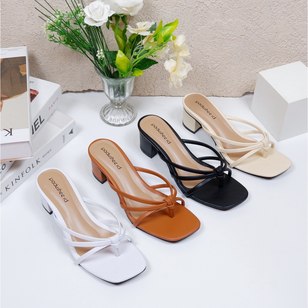 Padushee.id - sandal wanita || AMANDA || heels 5 cm / hak tahu wanita