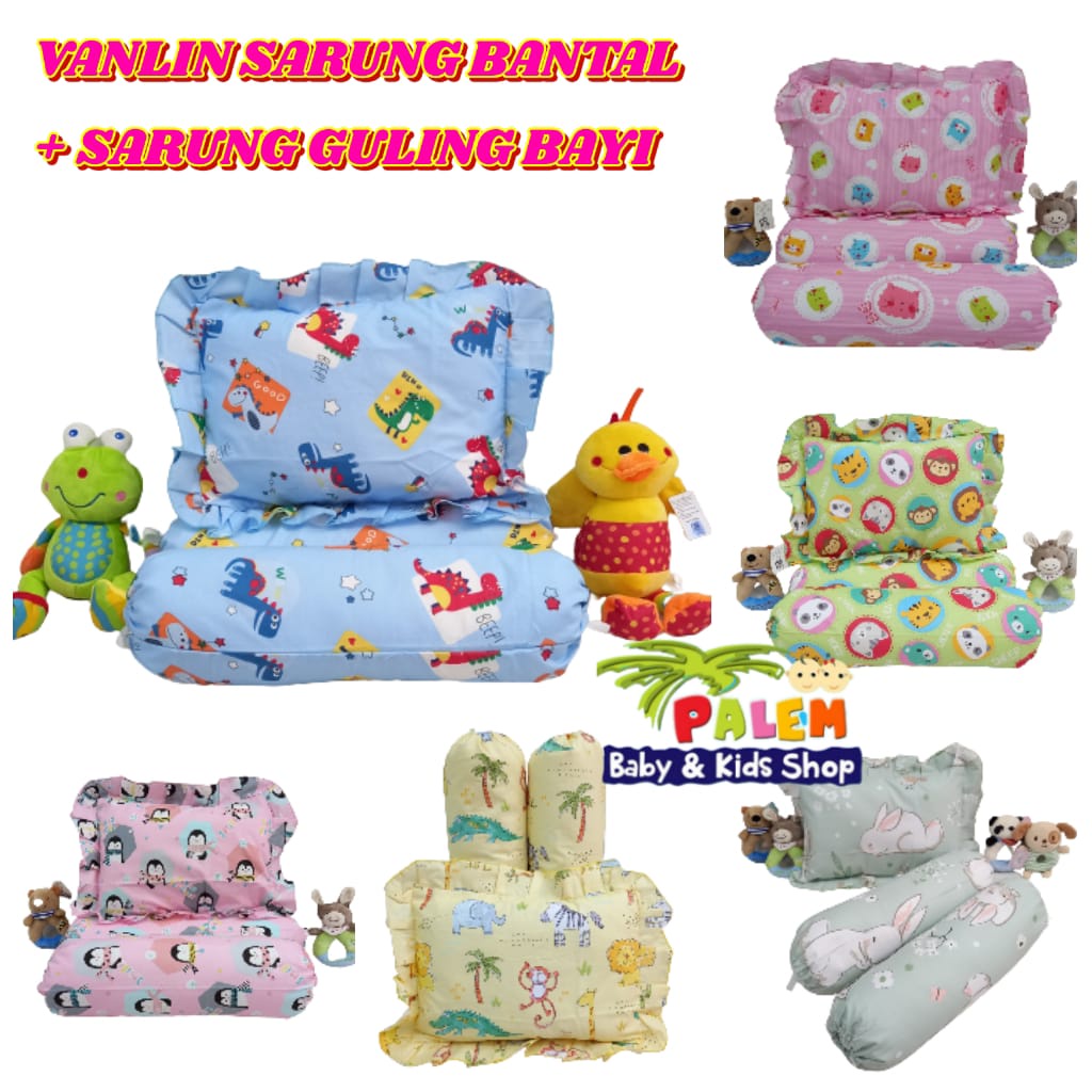 Vanlin Sarung bantal + sarung guling baby