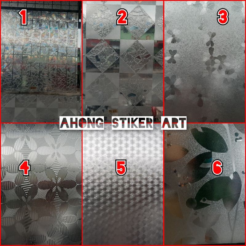 STICKER KACA FILM/STIKER KACA MOTIF/SANDBLAST/KACA FILM/BAHAN TEBAL/KACA FILM