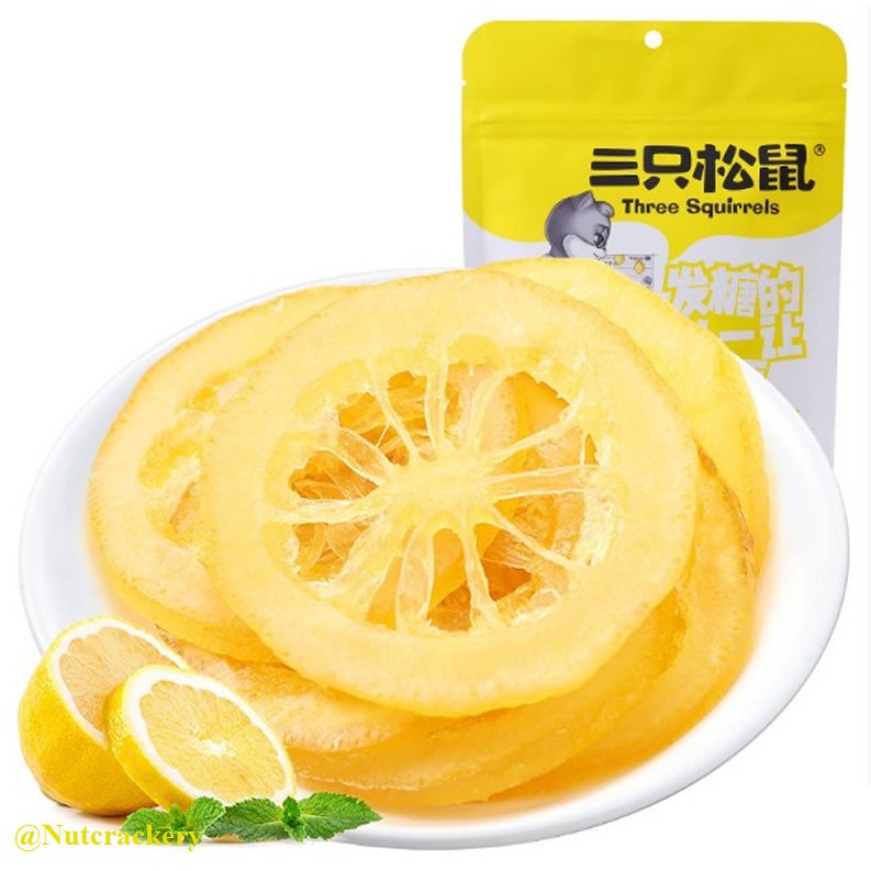 

Manisan Lemon Kering / Dried Lemon Vitamin C, Three Squirrels, Ready to Eat, Enak dan Sehat, Healthy