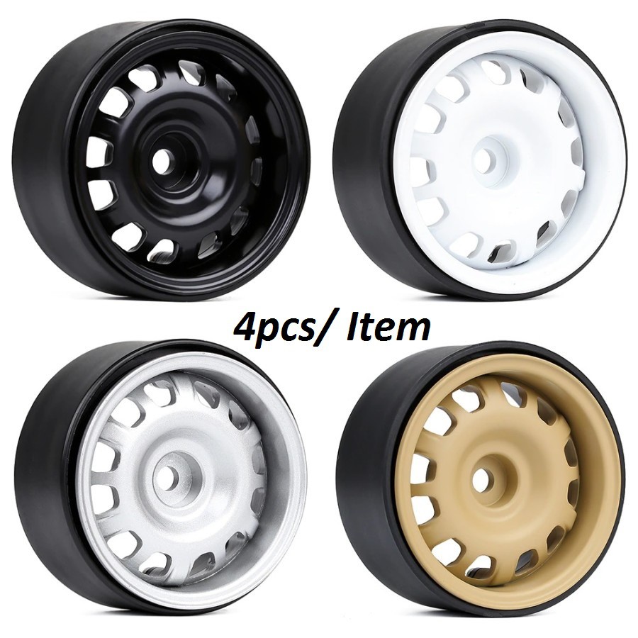 Velg 1.9 Classic Metal Alloy Beadlock Wheel Rim 1/10 RC Crawler rc car mn999 HBR1001