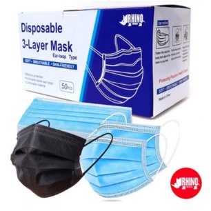 MASKER 3 PLY ISI 50PCS PERBOX FACE MASK BISA COD