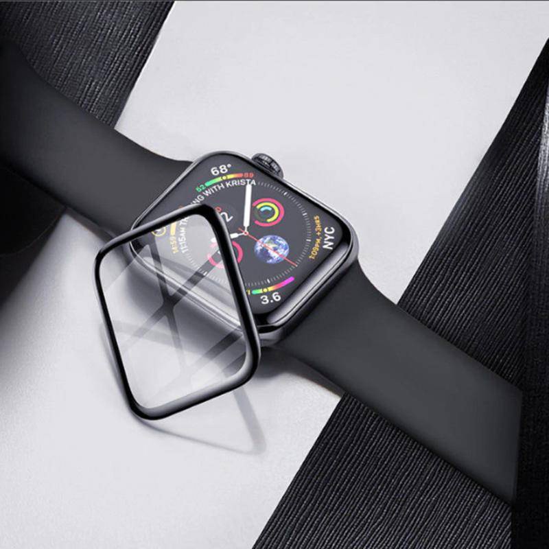 Glass For iwatch series 6 5 4 3 2 1 se 7 45mm 41mm Screen Protector 9D HD soft Film waterproof  For Apple watch band 44MM 40MM 42MM 38MM