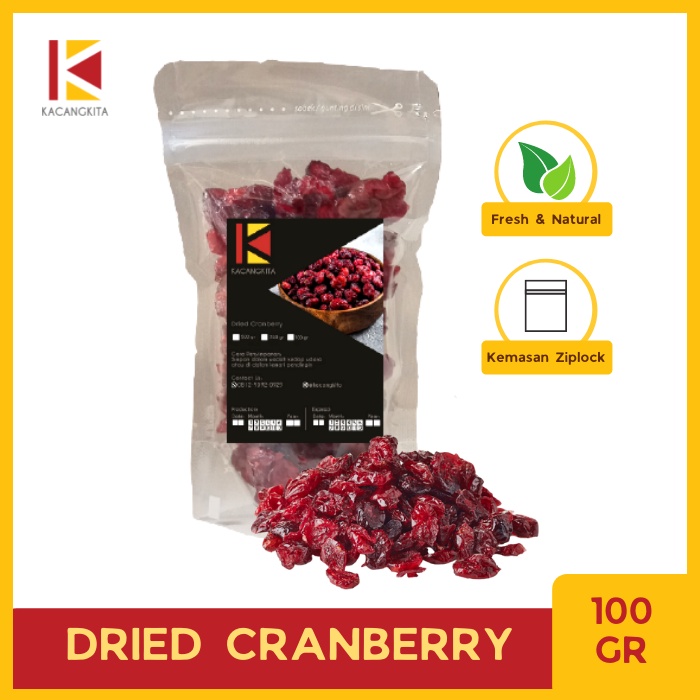 

Dry Cranberry / Dried Cranberry / Cranberry Kering 100gr