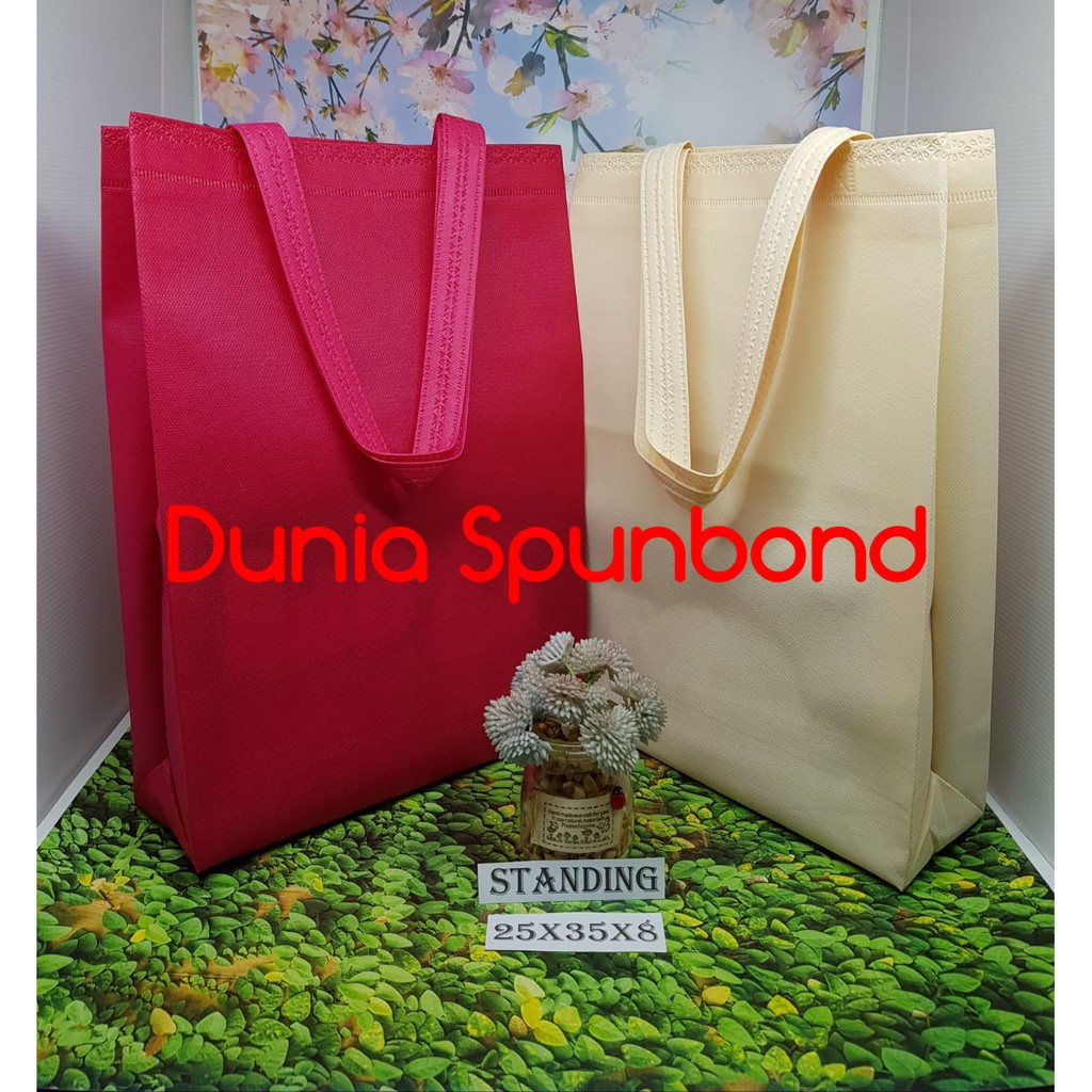 

Standing 25X35X8 Goodie Bag-Tas Kain Spunbond-Tas Furing-Tas Non Woven