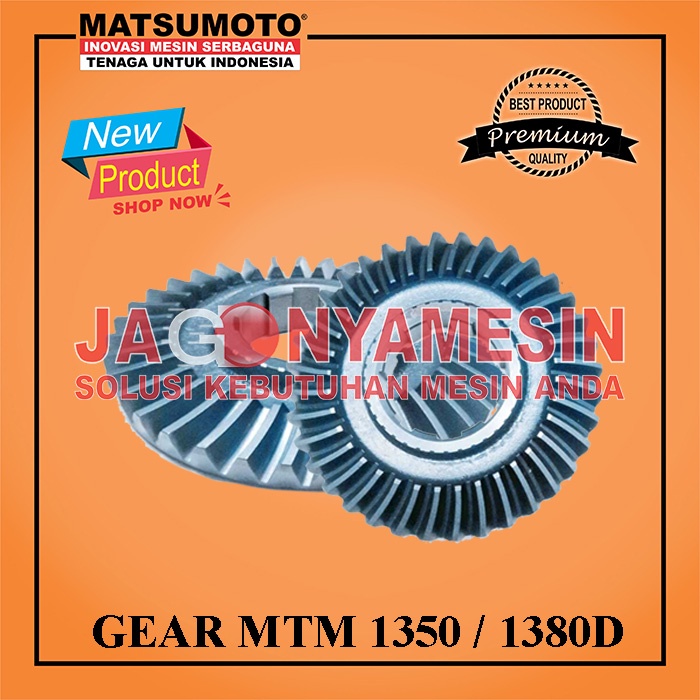 GEAR MESIN TILLER MATSUMOTO MTM 1350 / 1380 D