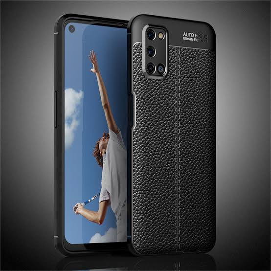 Autofocus Oppo A16 Silikon Case Hitam Black Softcase Lentur