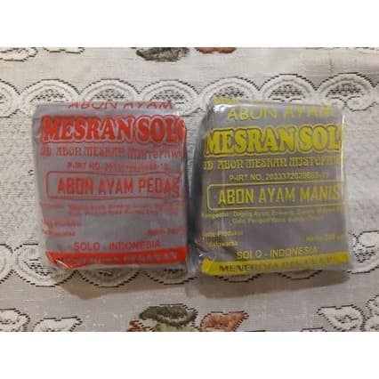 

10cscss Abon Ayam Mesran Solo 250G - Pedas Dscscv