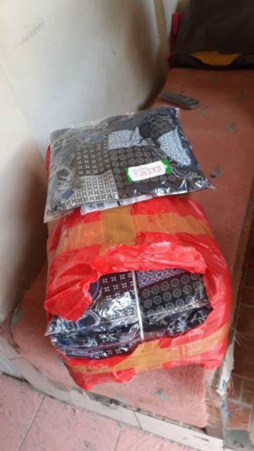 Yk Shop Clok 4 Meter Set Gamis Monalisa Motif Batik Coklat