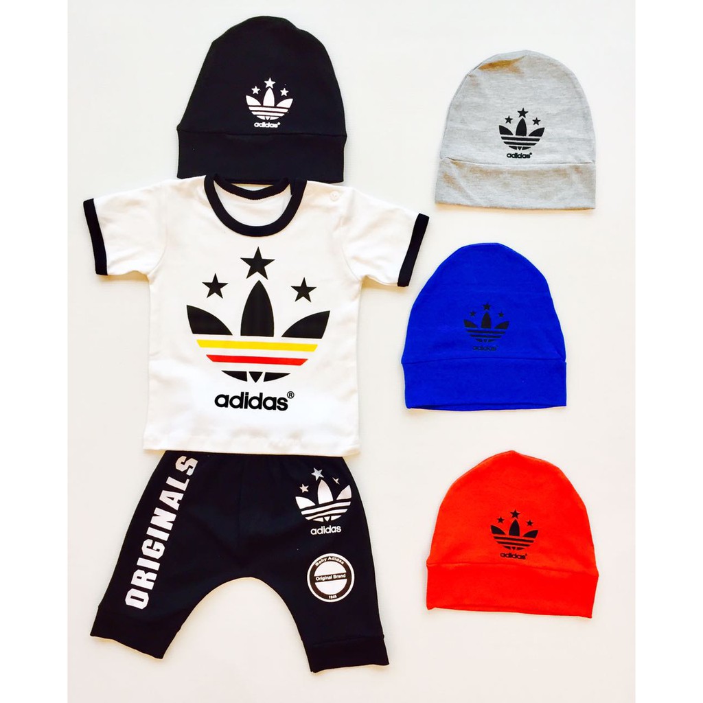 Setelan Baby Adidas 1-2thn Baju Anak Murah Baju Tidur Anak All size